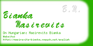 bianka masirevits business card
